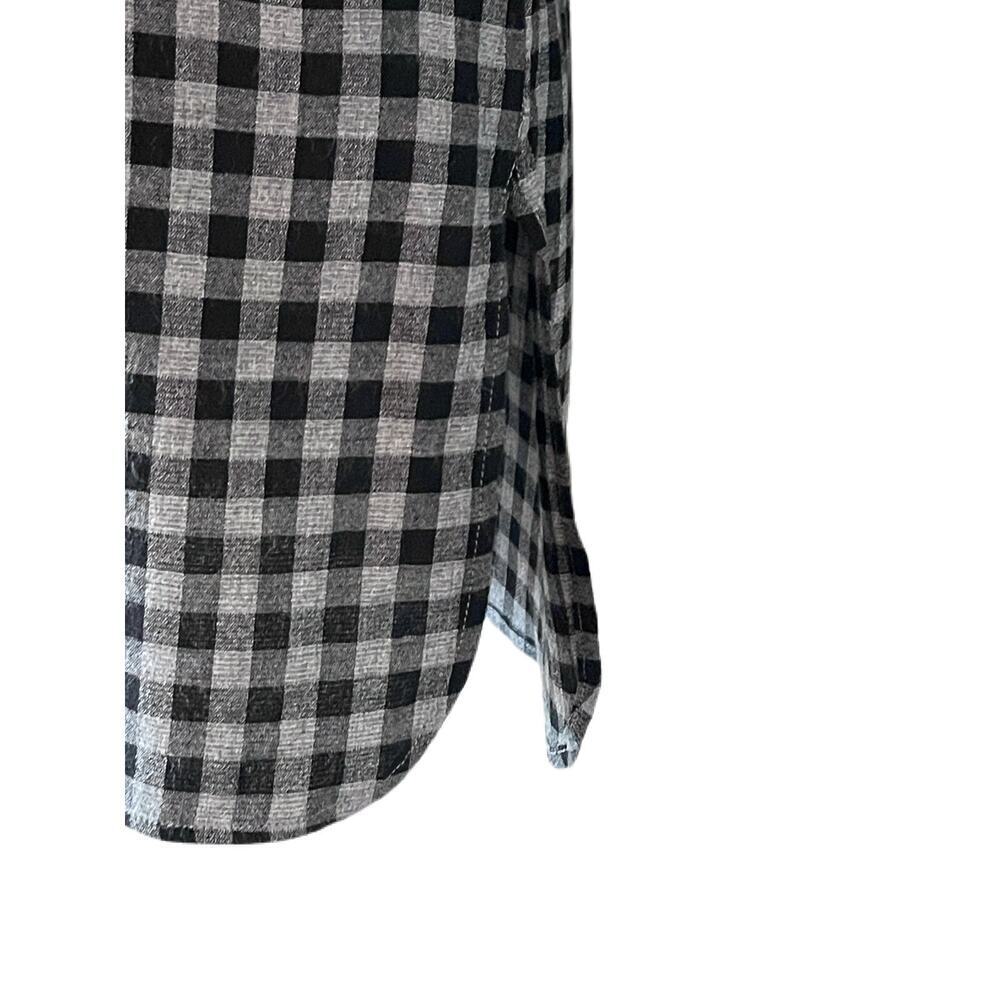 THEORY SOFT GINGHAM PANEL FRONT SHIRTDRESS DRESS SZ S $336 - Picture 3 of 5